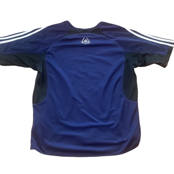 Adidas Soccer Jersey Climacool Navy‎ and Black Size L - Picture 2 of 6
